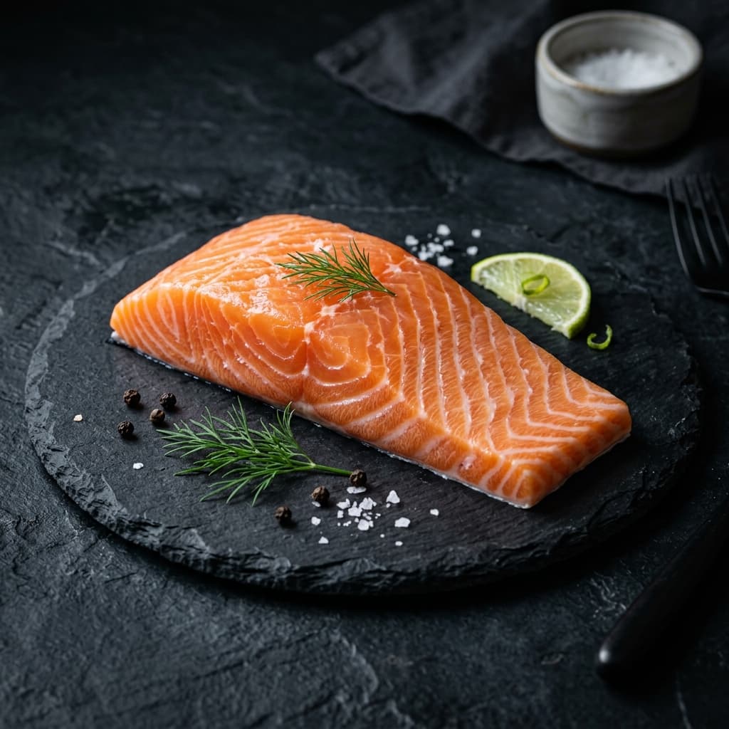 Salmón natural lonja