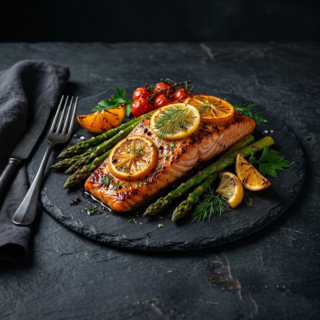 Salmón Horneado a los Cítricos