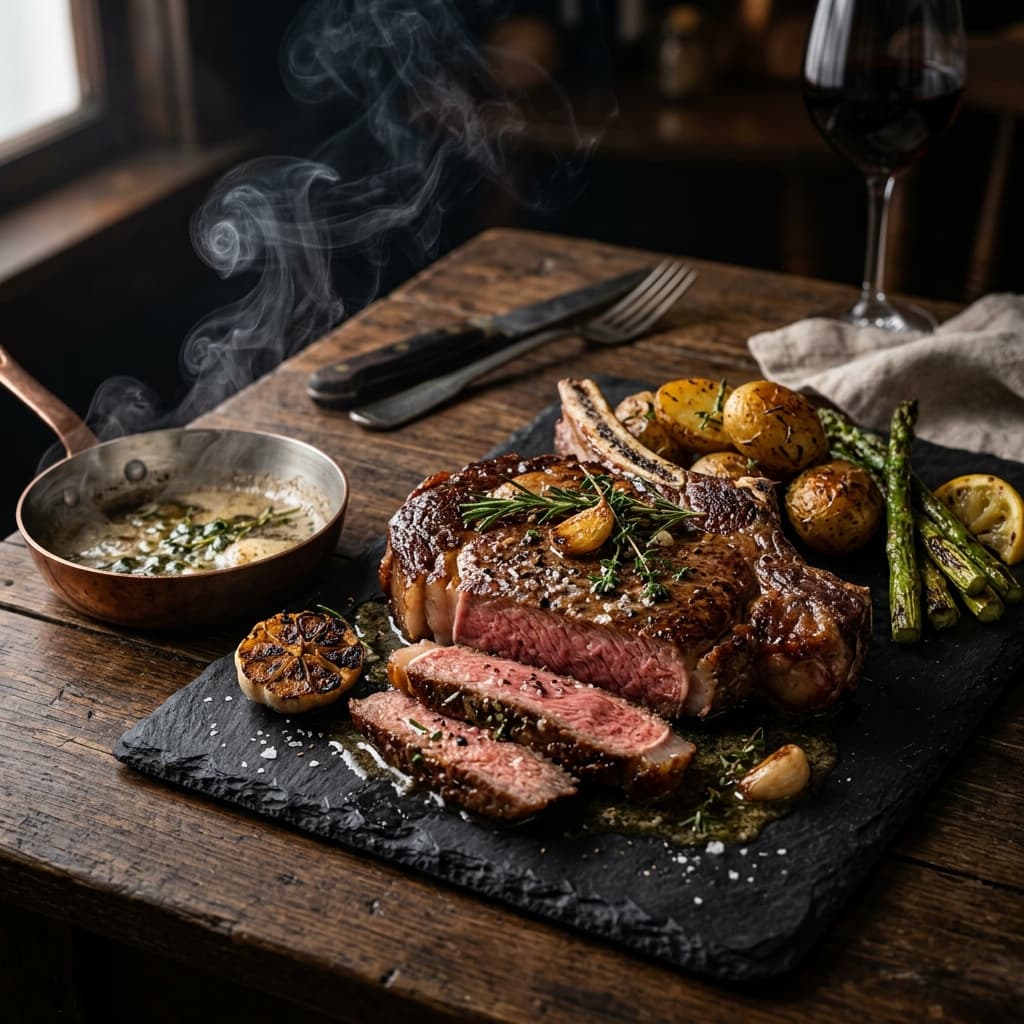 Ribeye a la Mantequilla al Sartén