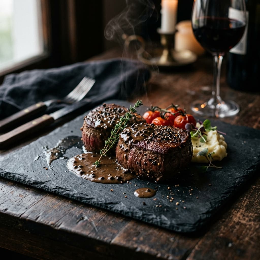 Medallones de Filete Angus a la Pimienta